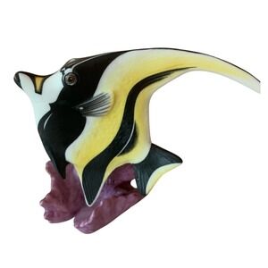 VINTAGE Franklin Mint Jeweled Ocean Tropical Fish Porcelain